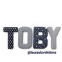 Navy Blue Fabric Letters, thumbnail 8 of 12