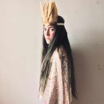 Feather And Leather Headdress, 11 of 12