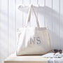 Embroidered Patch Tote Bag | Vanilla, thumbnail 1 of 2