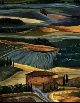 Tuscan Countryside Art Print, 2 of 3