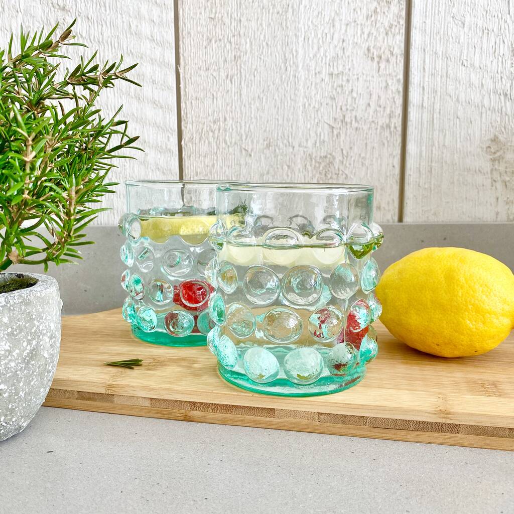 Bubble Glass Tumblers Set Of Four By Victoria & Co