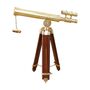 Custom 23 Inch Brass Double Barrel Telescope Tripod, thumbnail 5 of 8