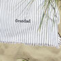 Personalised Mono Stripe Hammam Bath And Beach Towel, thumbnail 10 of 10