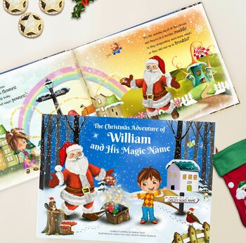 Personalised Christmas Story Book With Exclusive Cover, 2 of 11