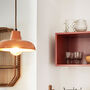 Orange Enamel Ceiling Lamp, thumbnail 1 of 2