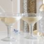 A Pair Of Champagne Coupes With Etched Stars, thumbnail 3 of 3