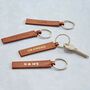 Personalised Leather Tag Keyring, thumbnail 3 of 9