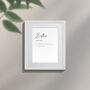 Personalised Brother Family Keepsake Framed Print, thumbnail 7 of 10