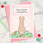 'Bunny' Personalised Girls Birthday Card, thumbnail 1 of 4
