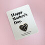 Happy Mother's Day Personalised Pin Badge Card, thumbnail 3 of 9