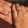 Wide Adjustable Couple Moon And Sun Promise Ring, thumbnail 1 of 6