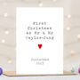 Personalised Mr And Mr First Christmas Card, thumbnail 3 of 3