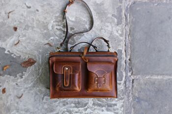 Leather Handbag Shoulder Bag Backpack Personalised Gift, 4 of 12