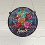 Roses Personalised Stained Glass Effect Suncatcher, thumbnail 3 of 7