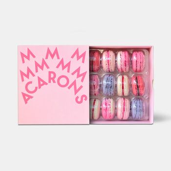 Love Valentine's Macarons Gift Box Of Twelve, 5 of 12