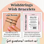 First Day Of University Wish String Bracelet – Good Luck Gift, thumbnail 2 of 3