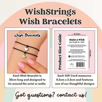 First Day Of University Wish String Bracelet – Good Luck Gift, 2 of 3