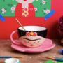 Frida Tea Cup And Flower Saucer Set, thumbnail 1 of 4