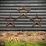 Three Large Metal Star Decorations For Any Home Or Garden, thumbnail 1 of 12