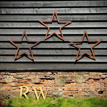 Christmas Stars, Three Large Metal Star Decorations For Any Home Or Garden, 2 of 12