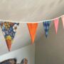 Printed Bunting Flags Floral Stripe Gingham 10m, thumbnail 1 of 9