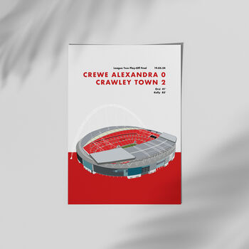 Crawley Town Play Off Final Print, 2 of 4