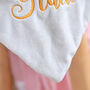 Personalised Grey Plush Elephant Baby Comforter, thumbnail 5 of 6