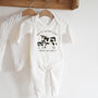 First Father's Day Cow Baby Outfit, thumbnail 7 of 7