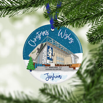 Personalised Elland Road Bauble, Leeds, 2 of 4