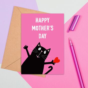 Large Size Cat Mother's Day Card, 2 of 2