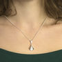 Sterling Silver Calla Lily Necklace, thumbnail 3 of 7