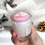 Handmade Bespoke Luxury Whipped Wax Pink Xmas Candle, thumbnail 6 of 11