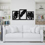 Tropical Leaves Trio Wooden Wall Art Set, thumbnail 6 of 10