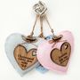 Personalised Baby Heart Door Hanger, thumbnail 1 of 2