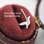 Sterling Silver Flying Duck Stud Earrings, thumbnail 10 of 10