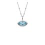 Siren’s Teardrop Sky Blue Topaz Necklace Gold Or Silver, thumbnail 4 of 5