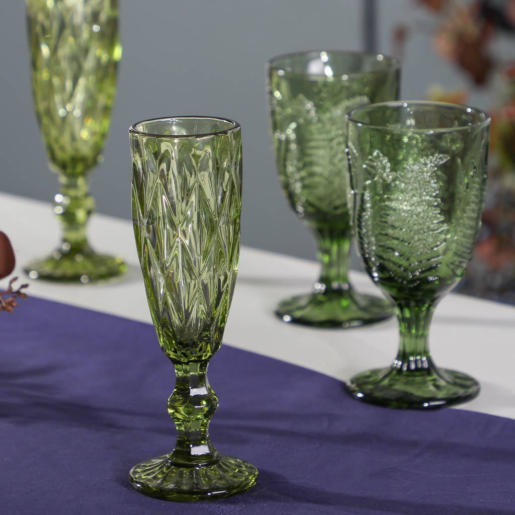 Luxury Green Coloured Glassware Collection, 1 of 9