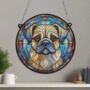 Puggle Stained Glass Effect Suncatcher, thumbnail 4 of 6