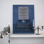 Personalised Typewriter Knitted Sign, thumbnail 3 of 7