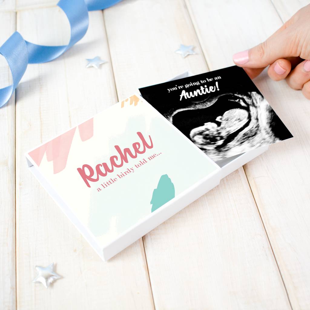 Personalised New Baby Announcement Box By Chi Chi Moi