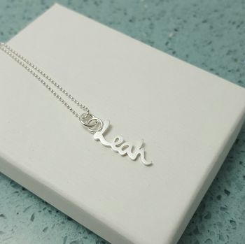 Personalised Silver Name Charm Necklace, 3 of 4