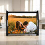 Personalised Wooden Photo Tray With Matte Black Finish, thumbnail 3 of 4
