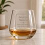 Gifts For Men Personalised Whisky Tumbler For Him, thumbnail 1 of 8