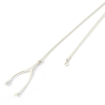 Silver Wishbone Pendant, 5 of 8