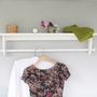 Vintage Styled Wooden Clothes Rail With Top Shelf, thumbnail 2 of 8