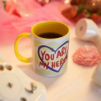 You Are My Hero Valentine Mug – Heartfelt Romantic Gift, 3 of 8