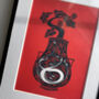 'Hathor Chroma' Botanical Vase Art Print, thumbnail 1 of 3