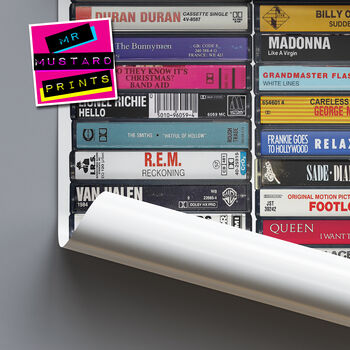 42nd Birthday Gift Music From 1984 Personalised Print, 3 of 9