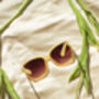 Cream Thin Frame Butterfly Cat Eye Sunglasses, thumbnail 4 of 8