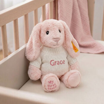 Personalised My First Steiff Hoppie Rabbit, 7 of 7